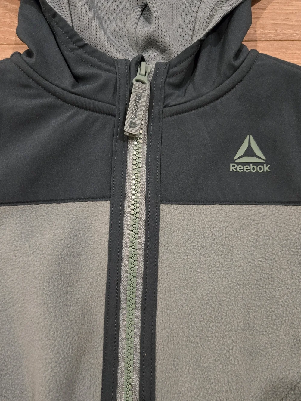 NWT Reebok Toddler Boys Girls Polar Fleece Hooded Jacket Coat Green 3T New